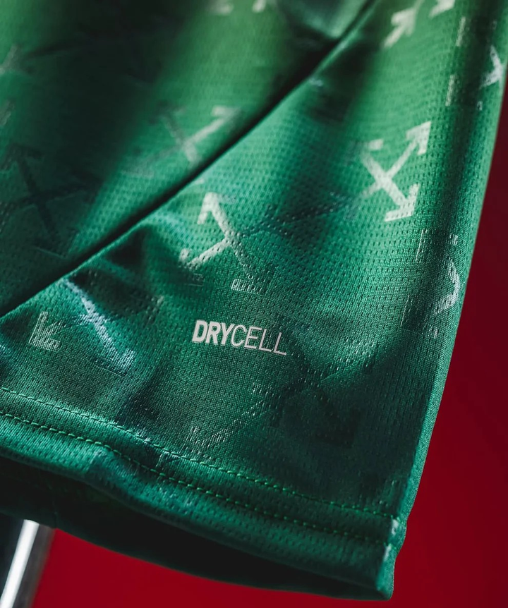 AC Milan Off White Jersey 2024 featuring breathable fabric with DRYCELL technology for enhanced comfort