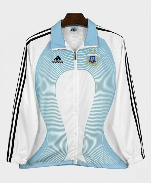 Striker Store Argentina 2006 windbreaker with blue and white design and AFA logo for sports fans