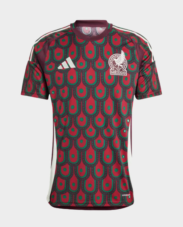 Mexico jersey 2024 player version featuring a vibrant design with green and red patterns