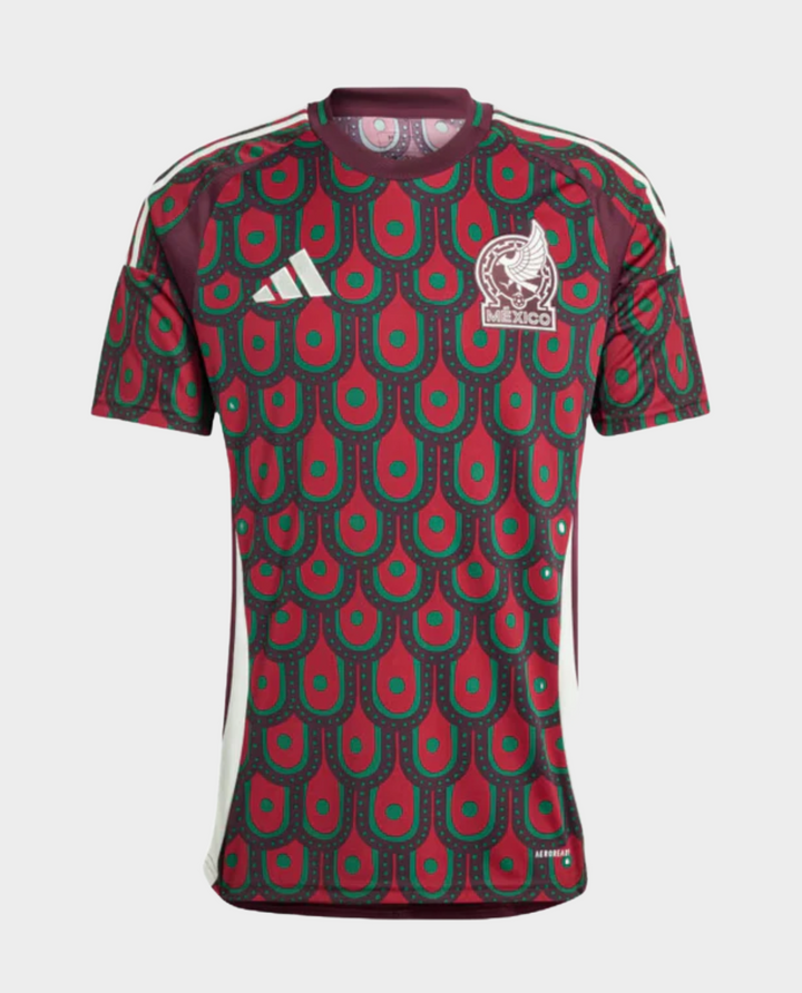 Mexico jersey 2024 player version featuring a vibrant design with green and red patterns