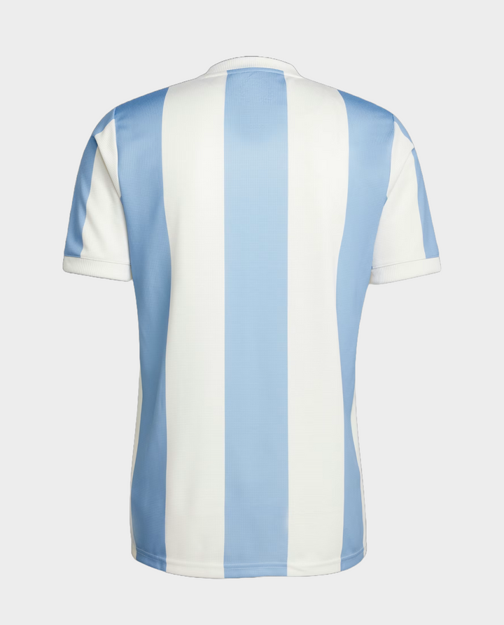 Argentina anniversary jersey featuring the iconic light blue and white striped design for fans