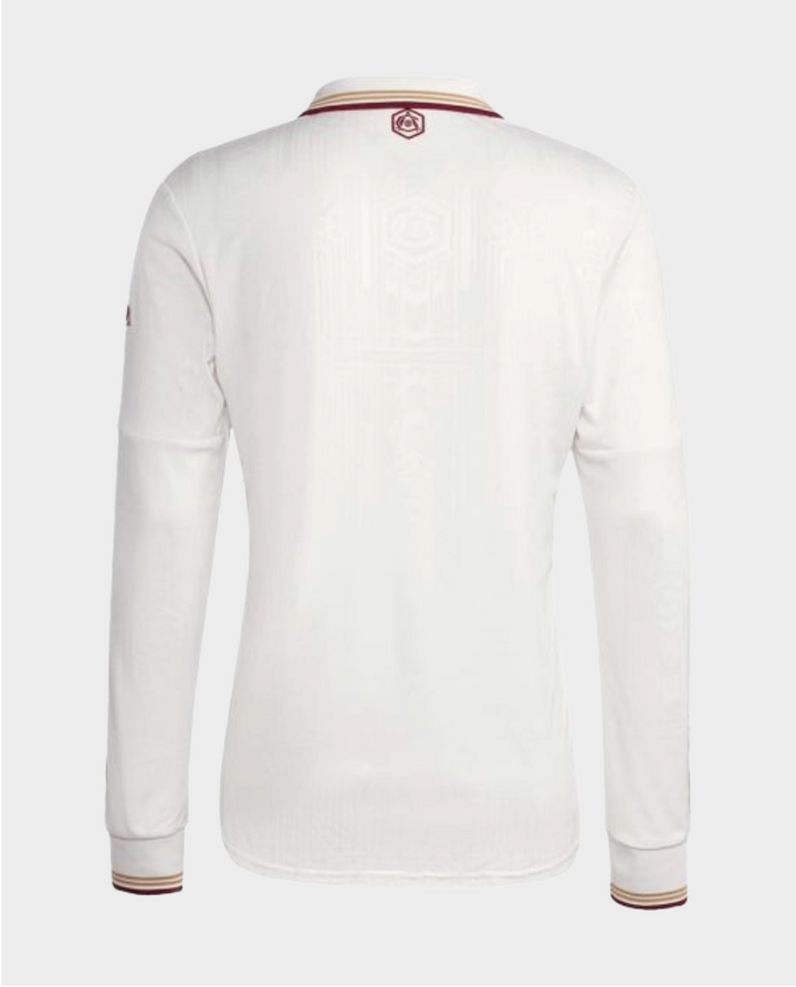 Back view of the Arsenal third jersey 2025-26 player version in white with stylish detailing