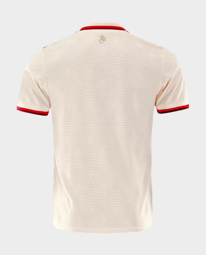 Bayern Munich 2024-25 third jersey featuring a stylish cream design with red accents