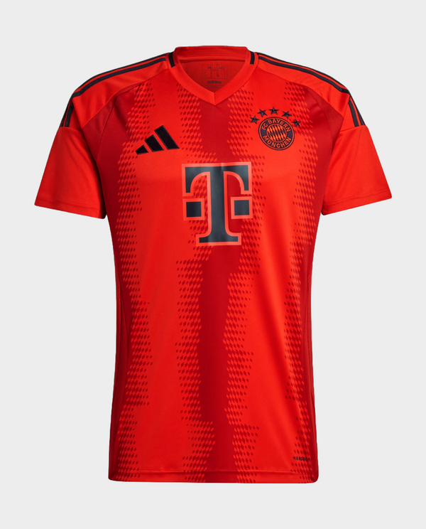 Bayern Munich Home Jersey 2024 in vibrant red with iconic team logo and stylish design