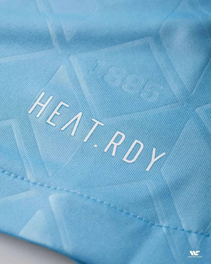 Close-up of Belgium away jersey 2024 fabric showcasing HEAT.RDY technology for optimal performance