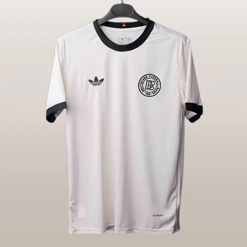Germany 125th Anniversary Jersey 2025-26 in white with black accents and logo