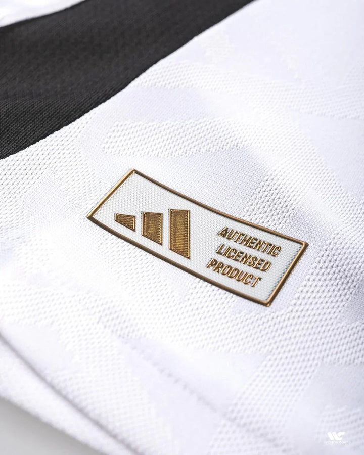 Germany Home Jersey 2024-25 featuring Authentic Licensed Product tag in detailed view