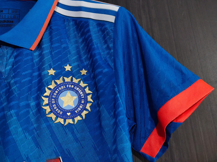 Striker Store India ODI cricket jersey 2024 featuring vibrant blue color and iconic logo