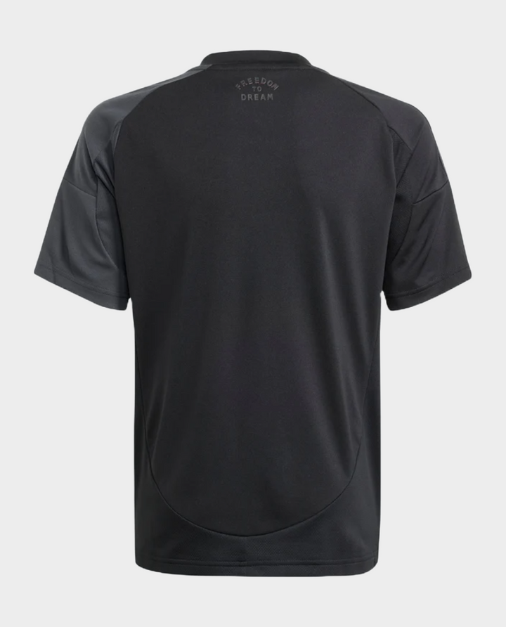 Back view of the Inter Miami away jersey 2025-26 featuring a sleek black design