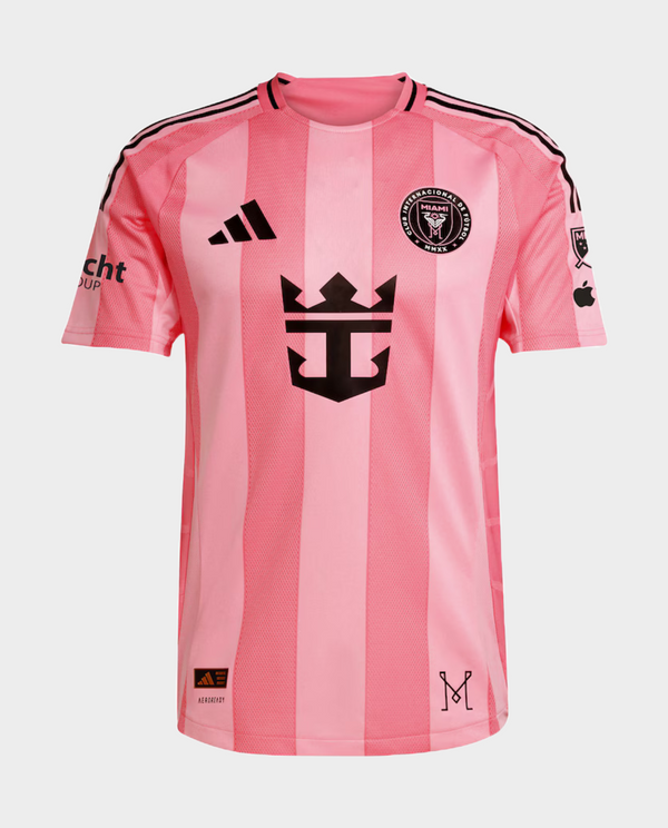 Inter Miami home jersey 2024 in pink with black accents and club logo for fans