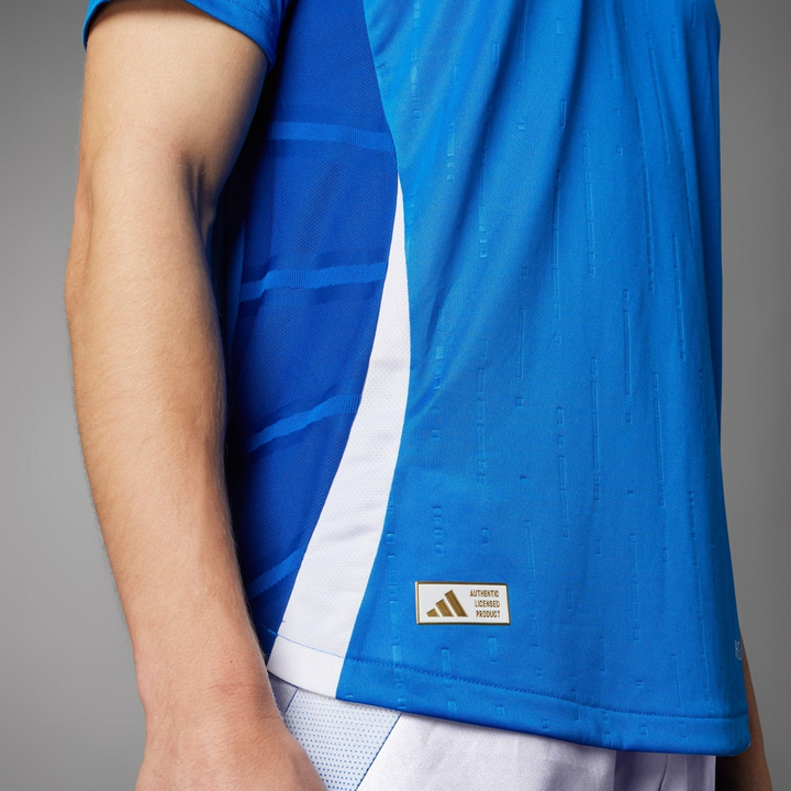 Striker Store Italy fan jersey 2024 in vibrant blue with stylish design and athletic fit