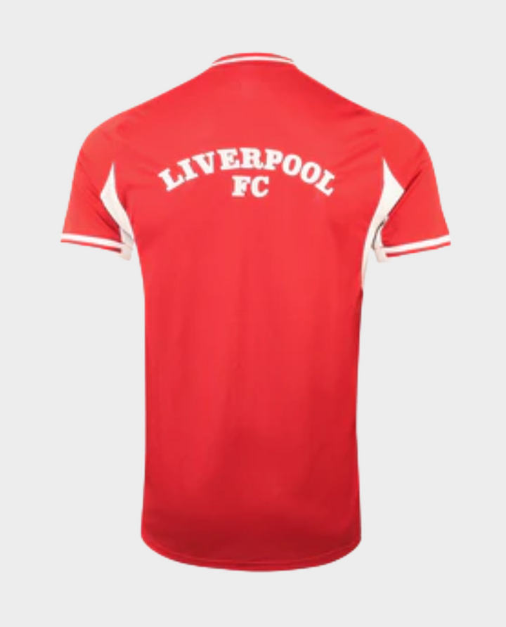 Back view of the red Liverpool US pack shirt 2025-26 featuring the Liverpool FC logo