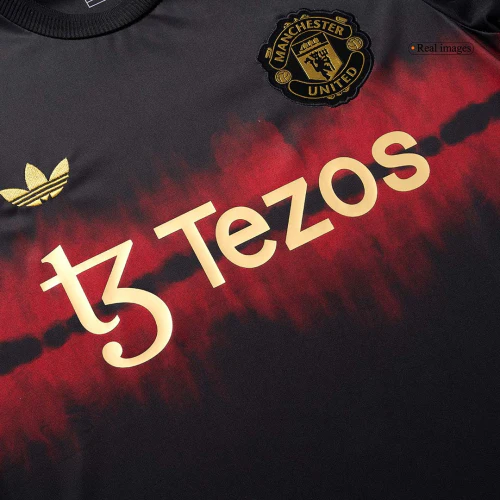 Manchester United CNY 2024 Jersey featuring a vibrant design and gold accents for fans
