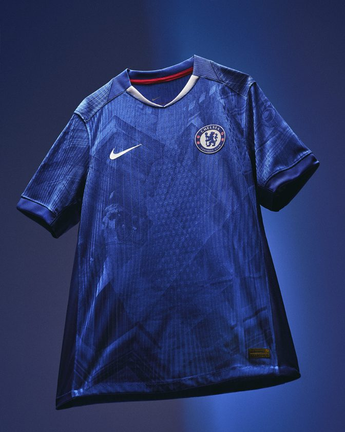 Chelsea home jersey 2025-26 featuring a stylish blue design and Nike logo