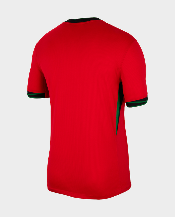 Back view of the Striker Store Portugal Home Jersey 2024 in red with green accents