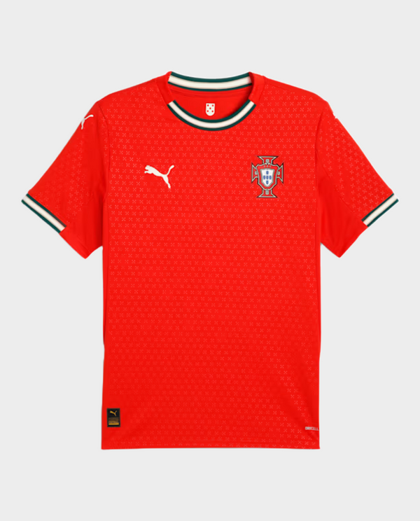 Portugal home jersey 2025-26 Player Version in vibrant red with team details and PUMA logo