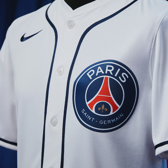 PSG special edition baseball shirt 2025 featuring button-up design and iconic Paris logo