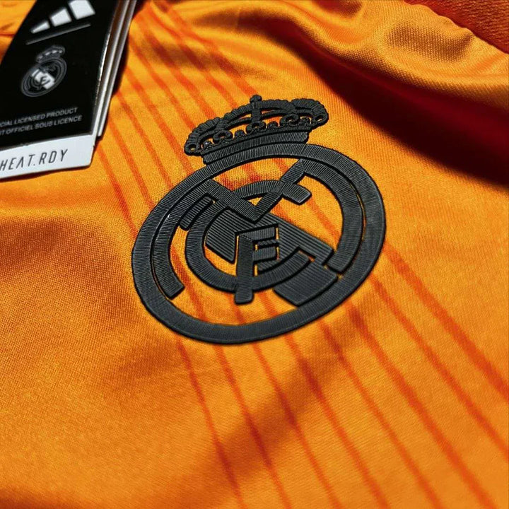 Real Madrid away jersey 2024-25 featuring the iconic club crest and stylish design details