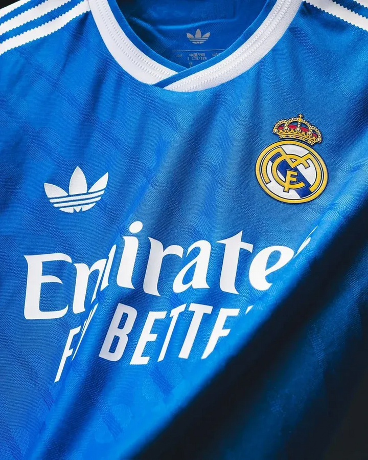 Real Madrid Third Jersey 2025-26 Player Version — Blue | Jersey Store ...