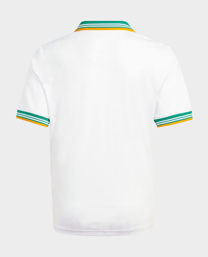 Back view of the Roma third jersey 2025-26 player version with colored striped collar and sleeves